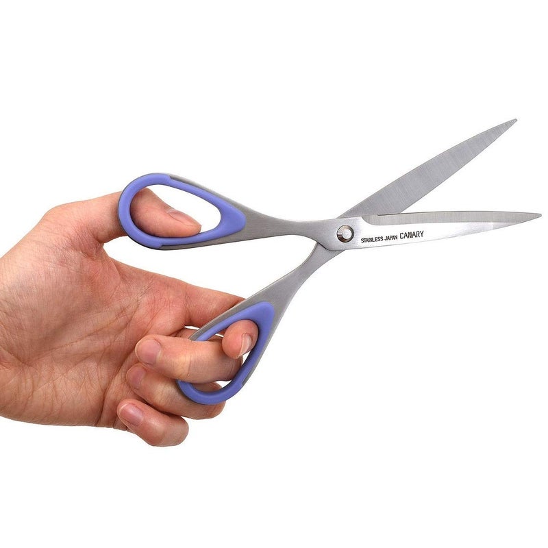 CANARY Office Scissors for Left Handed 6.8", All Metal Desk Scissors for Left Handers, Japanese Stainless Steel Blade, Made in JAPAN - Image 3
